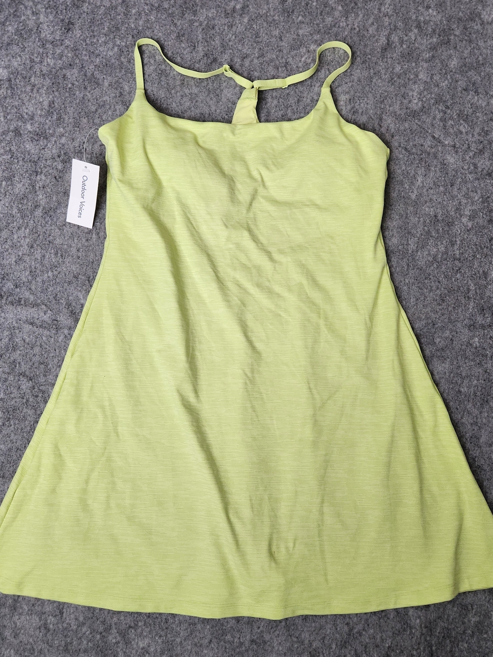 NWT Outdoor Voices Tech Sweat Move Free Dress Women's 2XL Lime Green Sports Golf